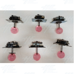 Pink Bubble Ball Top Joystick for Arcade Machine - Used (6pcs)