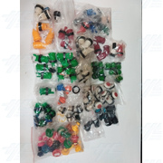 Assorted Multicolour Push buttons for Arcade Machine Bulk Offer- New (109 Pcs)