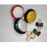 Assorted Dome and Round Illuminated Push LED Push Button with Microswitches Bulk Offer- New (17Pcs)