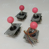Assorted Arcade Joysticks with Pink Balltops - Used (4 Pcs)