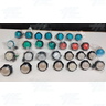 Assorted Push Button with Microswitches for Arcade Machine Bulk Offer - New (29 Pcs)