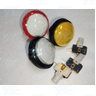 Assorted Dome and Round Illuminated Push LED Push Button with Microswitches Bulk Offer- New (17Pcs)