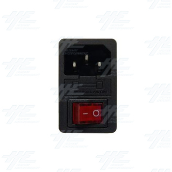 Power Socket with Fuse (Rectangle Type)