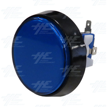 Flat Illuminated Push Button Set 60mm - Blue