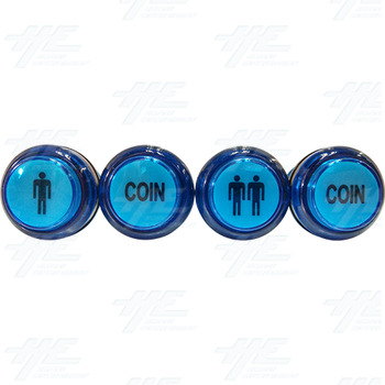 Illuminated Start Button 4pc Set - Blue