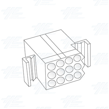 MOLEX 12 Way Plug Housing - 03-09-2122 MOLEX 12 Way Plug Housing - 03-09-2122