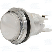 33mm Clear Top Illuminated Push Button Set - White