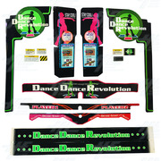 Dance Dance Revolution (DDR) Cabinet Sticker Kit
