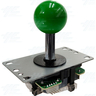 Arcade Joystick (Sanwa Style) with Microswitch PCB and 4/8 Way Restrictor Plate - Green