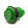 33mm Arcade Push Button with Inbuilt Microswitch - Green - Concave