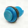 33mm Arcade Push Button with Inbuilt Microswitch - Blue - Concave