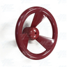 Red Plastic Steering 18cm Wheel