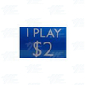 $2 = 1play sticker