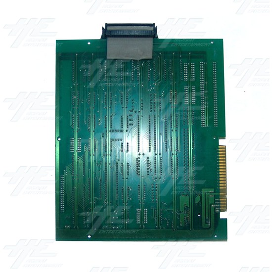 Unknown Arcade PCB - Broken / Damaged - Back View