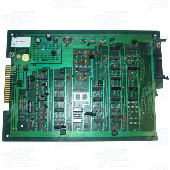 Unknown Arcade PCB - Broken / Damaged - Front View