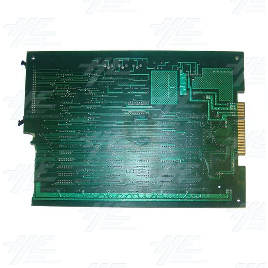 Unknown Arcade PCB - Broken / Damaged - Back View