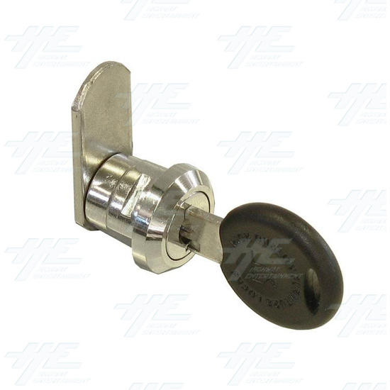 Chrome Flat Key Wafer Cam Lock - Key Series D57 - Full View
