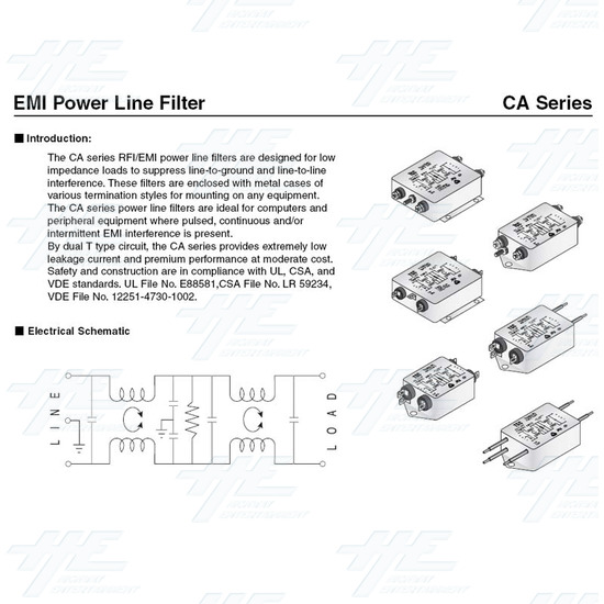 Noise EMI Filter - Product Specification