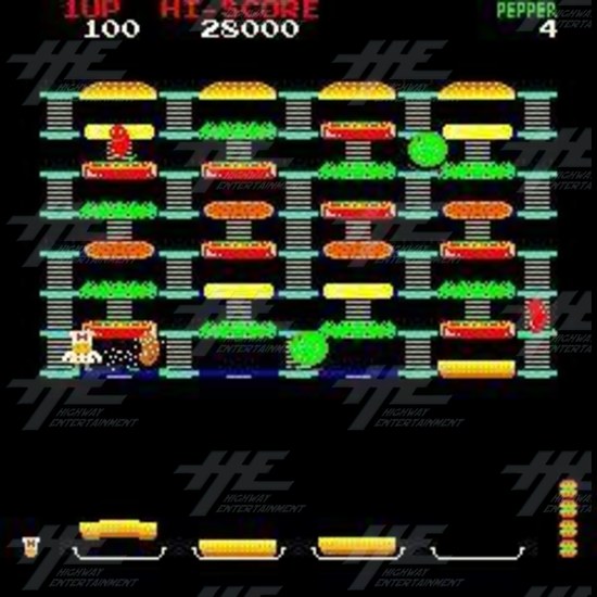 60 in 1 Arcade Classic Combo Board - Burger Time