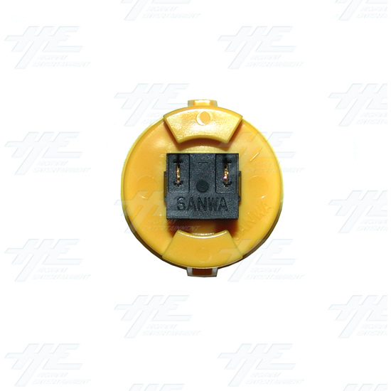 Sanwa Push Button OBSF-30 Yellow - Bottom View