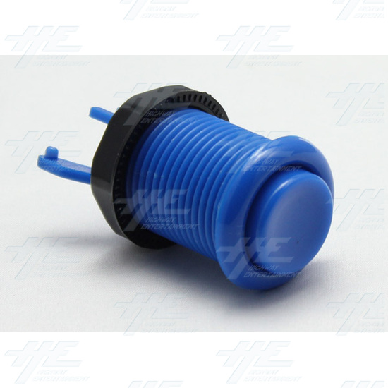 Arcade Push Button with Microswitch - Blue (Premium Series) - blue