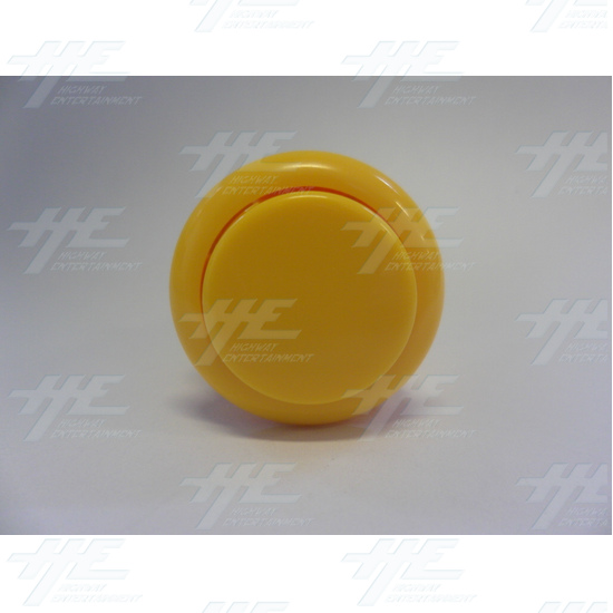 Sanwa Push Button OBSF-24 Yellow - Front View