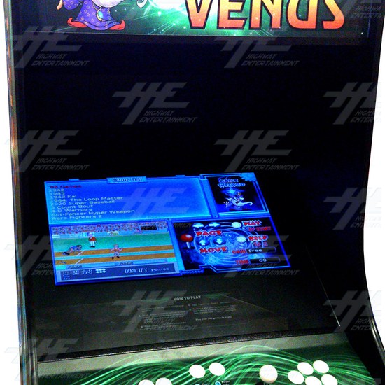 Game Wizard Venus Arcade Machine - Screen View