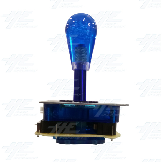 Blue Illuminated Joystick for Arcade Machine - Left View