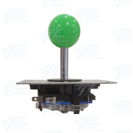 Green Ball Top Joystick for Arcade Machine - Green Joystick Front View