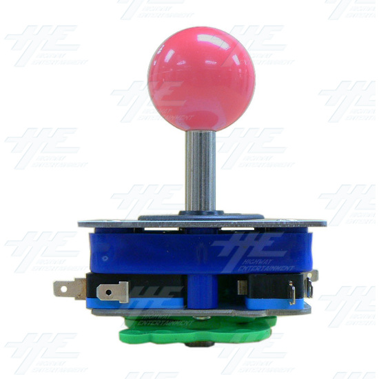 Pink Ball Top Joystick for Arcade Machine (Zippy Styled) - Side View
