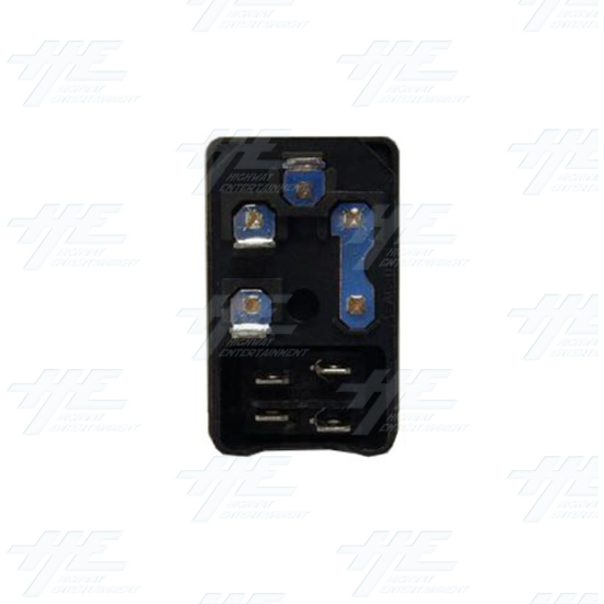 Power Socket with Fuse (Rectangle Type) - Power Socket with Fuse (Rectangle Type) - Back View