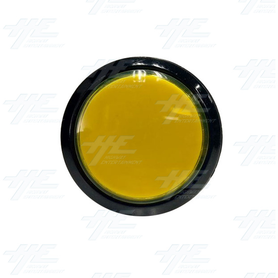 Round 45mm Iluminated Yellow Push Button Set - Round 45mm Iluminated Push Button - Yellow Front View