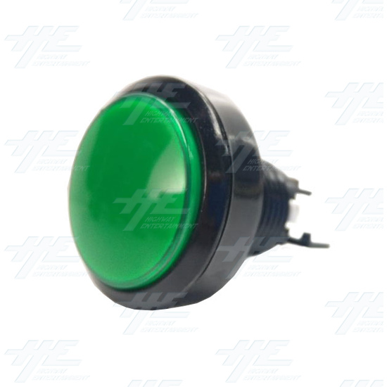 Round 45mm Iluminated Green Push Button Set - Round 45mm Iluminated Push Button - Green Angle View