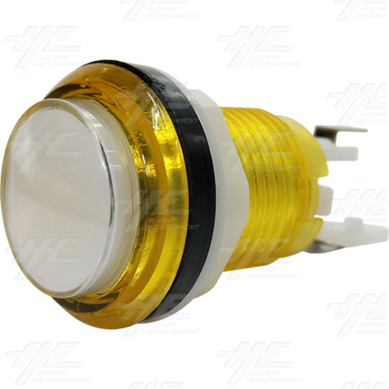 33mm Clear Top Illuminated Push Button Set - Yellow - Clear Top Illuminated Push Button - Yellow