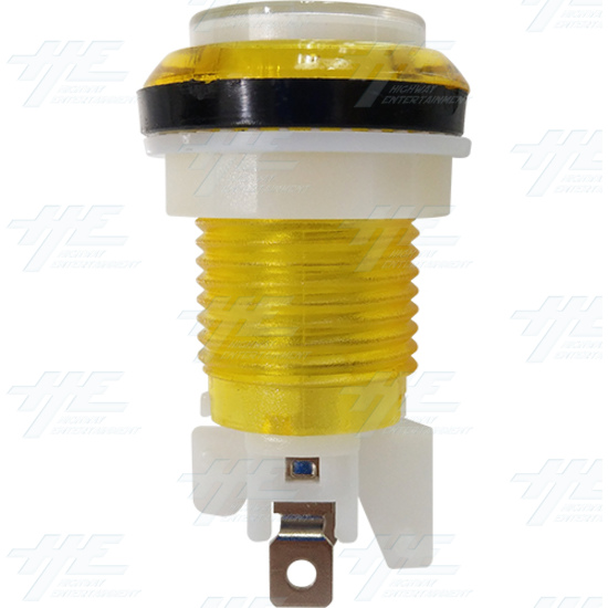 33mm Clear Top Illuminated Push Button Set - Yellow - Clear Top Illuminated Push Button - Yellow