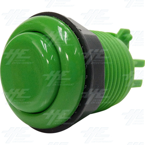 33mm Standard Arcade Pushbutton Concave Eco Series - Green - Standard Arcade Pushbutton Eco Series - Green