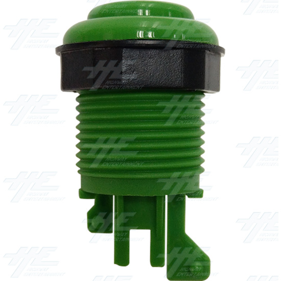 33mm Standard Arcade Pushbutton Concave Eco Series - Green - Standard Arcade Pushbutton Eco Series - Green