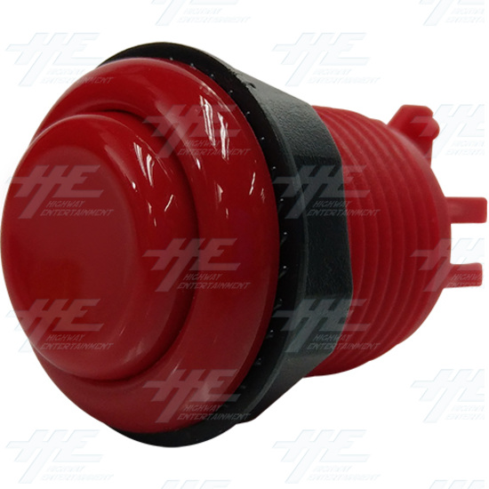 33mm Standard Arcade Pushbutton Concave Eco Series - Red - Standard Arcade Pushbutton Eco Series - Red