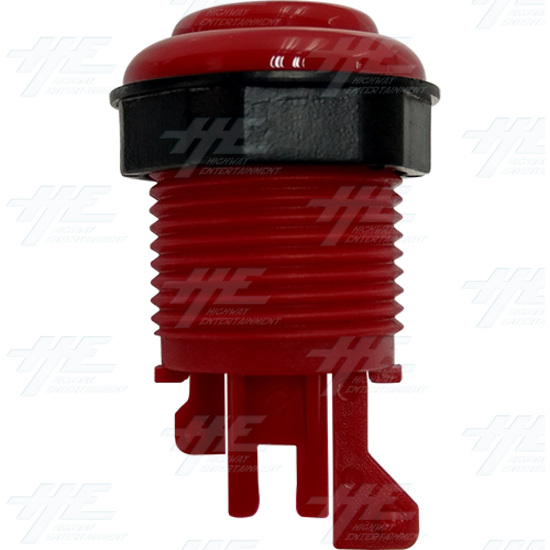 33mm Standard Arcade Pushbutton Concave Eco Series - Red - Standard Arcade Pushbutton Eco Series - Red