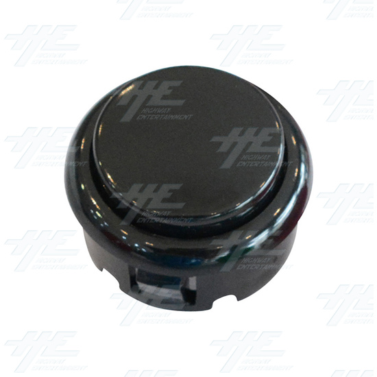 30mm Snap in Arcade Push Button - Black - 30mm Snap in Arcade Push Button - Black Angle View