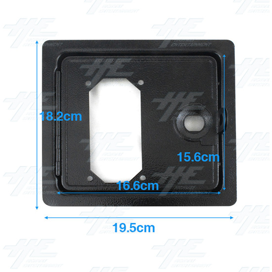 Arcade Coin Door - Single Coin Mech (Size:195*182mm) - Dimensions