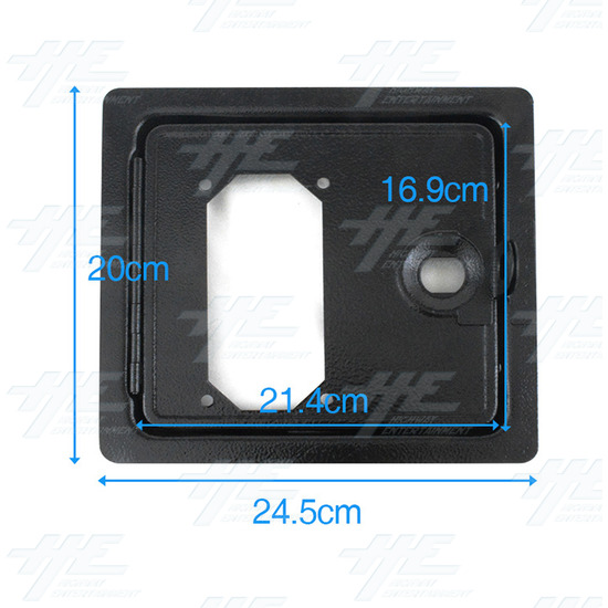 Arcade Coin Door - Single Coin Mech (Size:245*200mm) - Dimensions