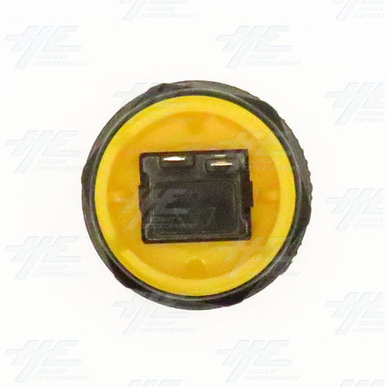 33mm Arcade Push Button with Inbuilt Microswitch - Yellow - Concave - Push Button with Inbuilt Microswitch - Yellow - Concave