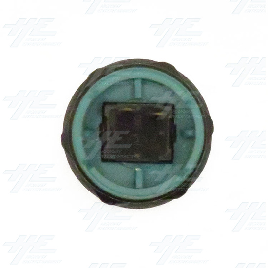 33mm Arcade Push Button with Inbuilt Microswitch - Dark Green/Turquoise - Convex - Push Button with Inbuilt Microswitch - Dark Green/Turquoise - Convex
