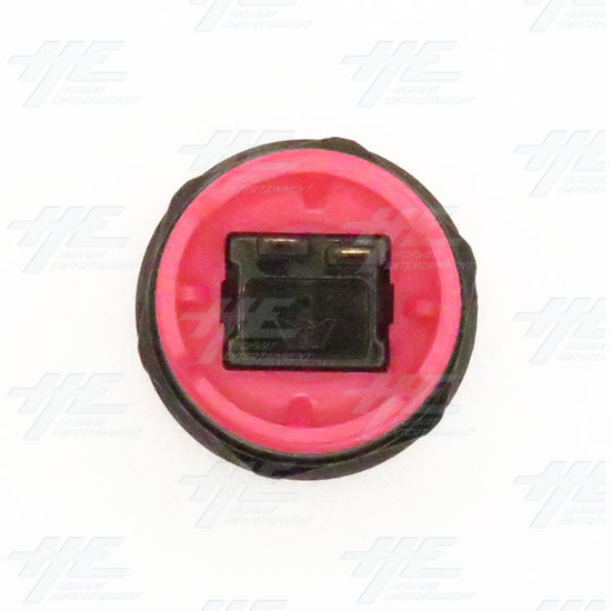 33mm Arcade Push Button with Inbuilt Microswitch - Pink - Concave - Push Button with Inbuilt Microswitch - Pink - Concave