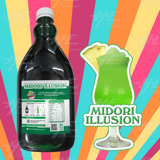 Midori Illusion Slushie Syrup 2L - Midori Illusion Cocktail Slushie Syrup
