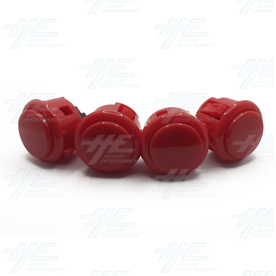 Tempest Game Wizard Add On Bundle - 4x OBSF-30-R Sanwa Red Pushbuttons