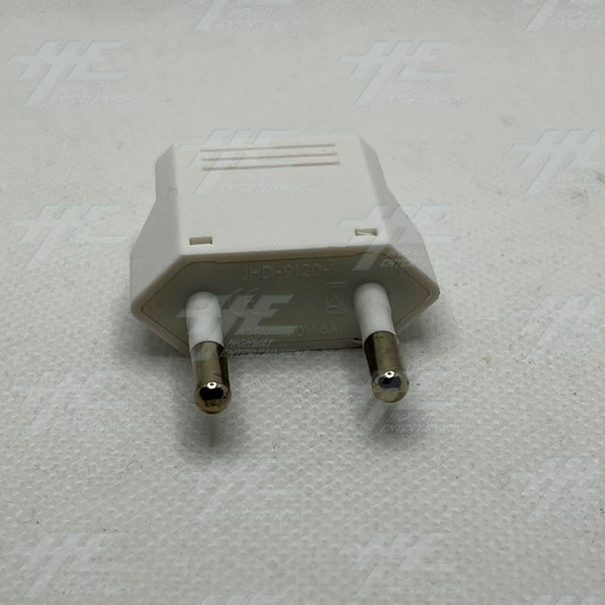 Europe Plug Adapter, White - Europe plug adapter front.jpg