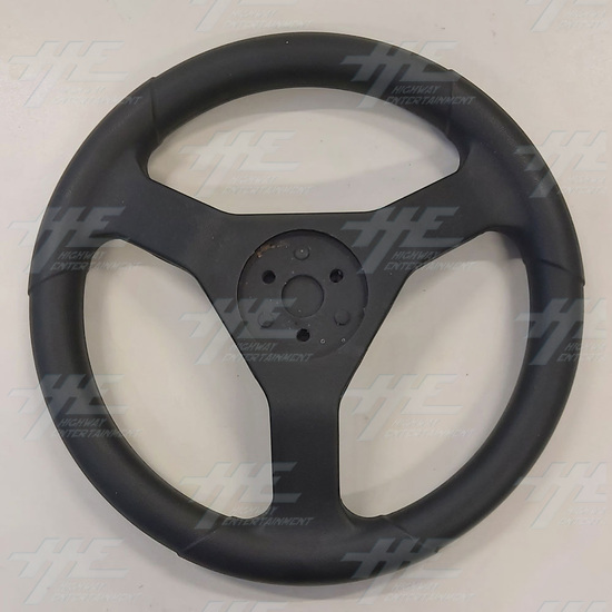 Generic Steering Wheel w/ Simulated Sleeve Texture for Arcade Machines - Steering Wheel 1 - Bottom View