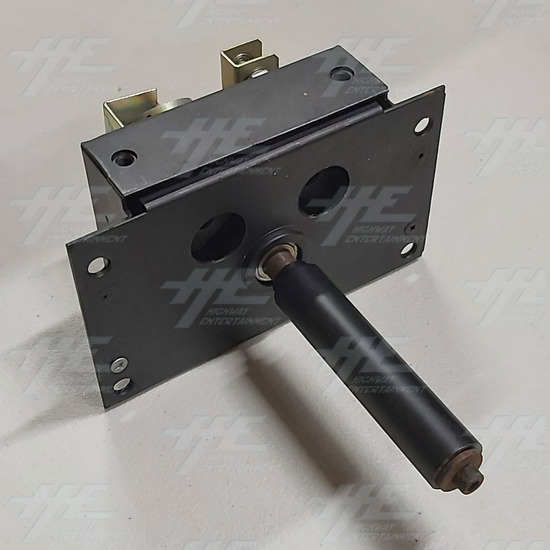 Black Steering Box with Shaft - Steering Assembly 2 - Angle View